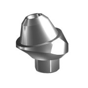 Абатмент-мультиюнит угловой 17° с внутренней резьбой, совместим с шестигранным соединением WP (2.5 мм), с винтом