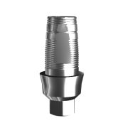 Абатмент-основание (одиночный), аналог GEO, совместим с шестигранным соединением SP (2.0 мм), с винтом